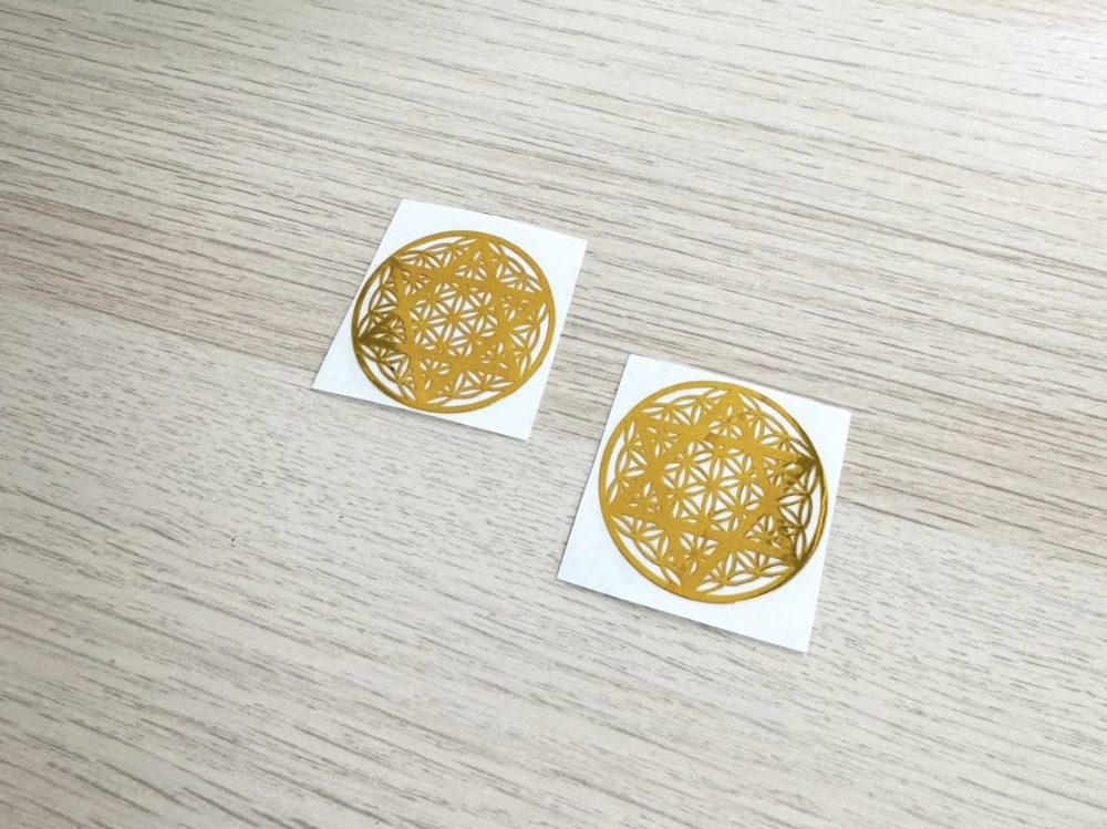 金錢靈氣貼紙『生命之花＋六芒星』：圖片 4
